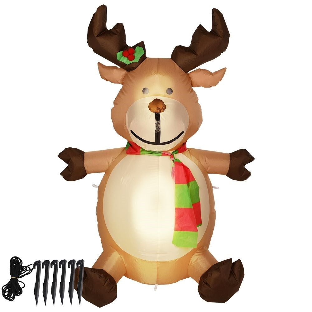 Inflatable Ren with LED lighting