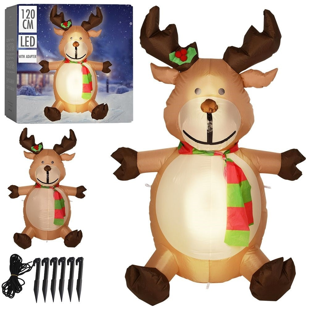 Inflatable Ren with LED lighting