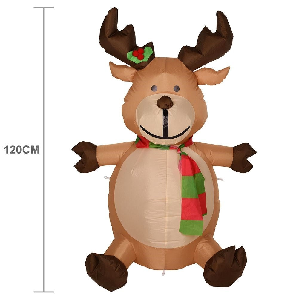 Inflatable Ren with LED lighting