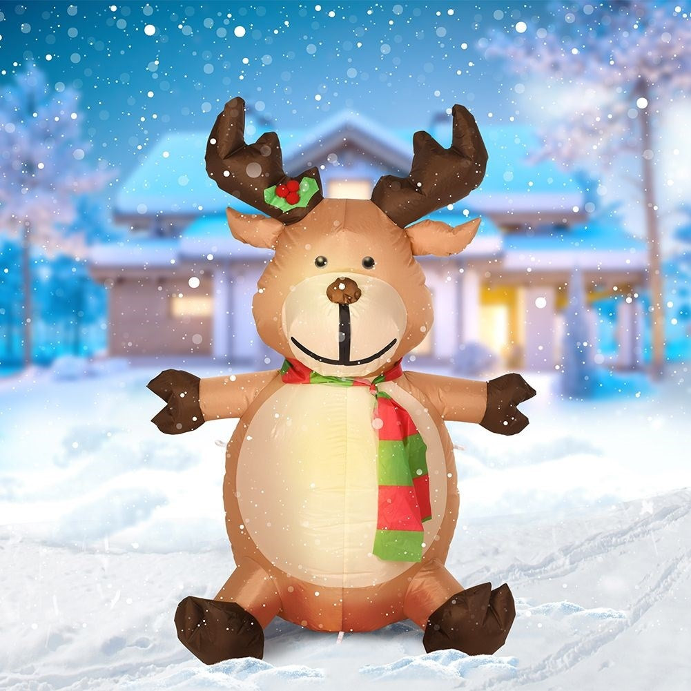 Inflatable Ren with LED lighting