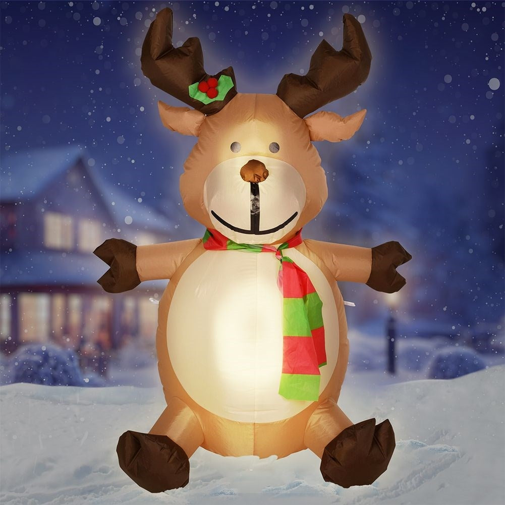 Inflatable Ren with LED lighting