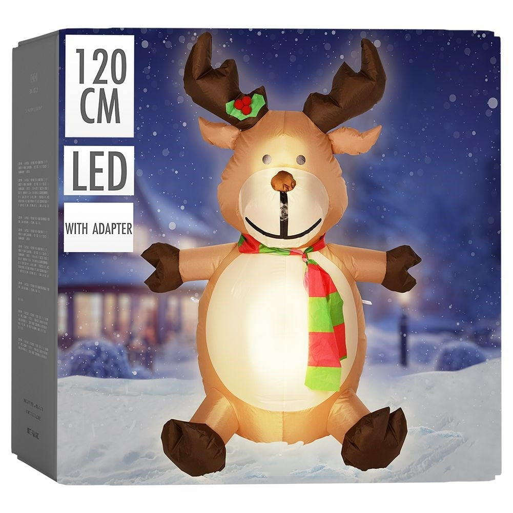 Inflatable Ren with LED lighting