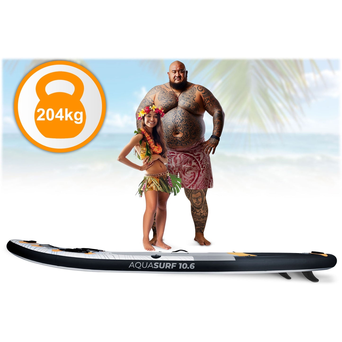 Inflatable SUP board Aquasurf 320 x 81 x 15 cm Neo-Sport 170001