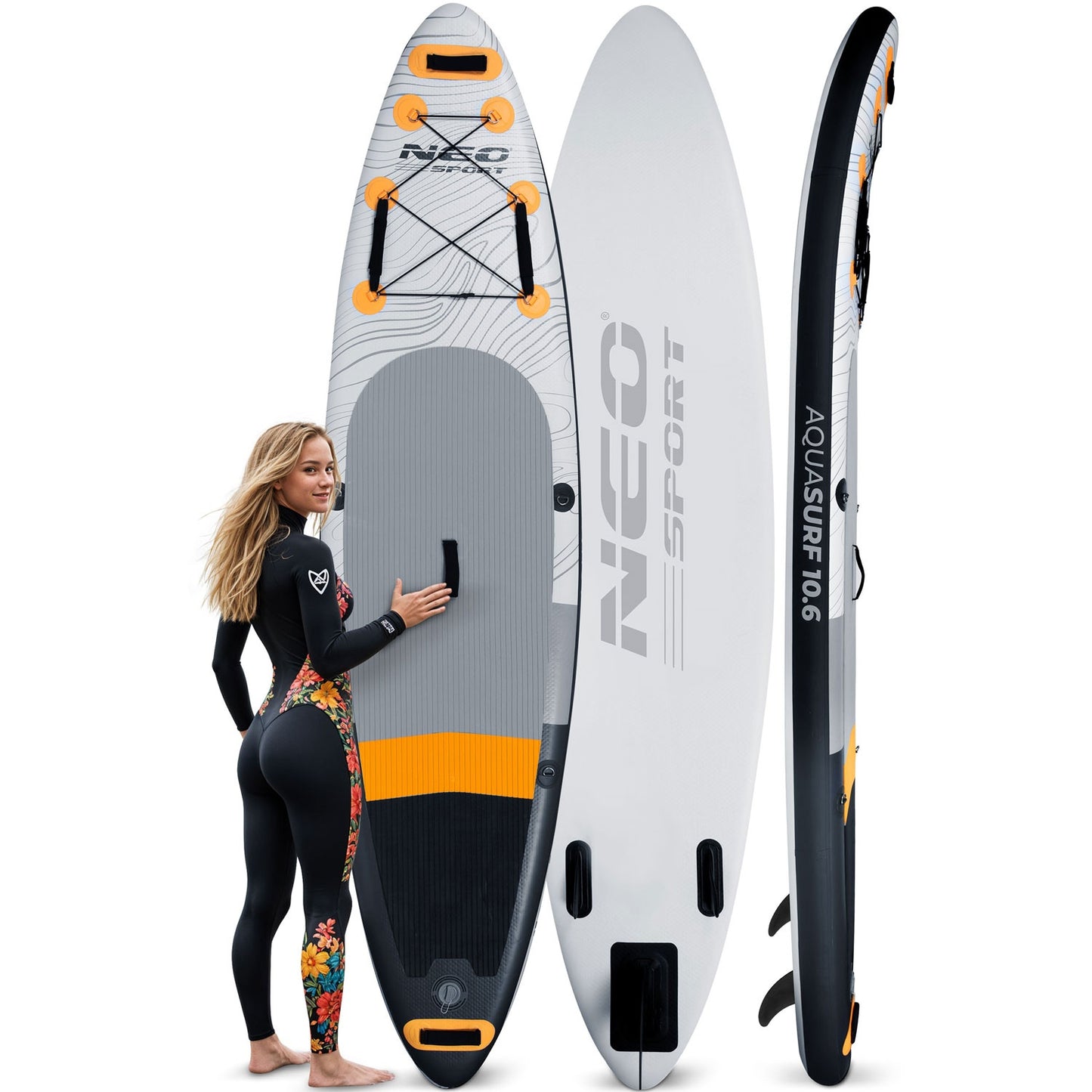 Inflatable SUP board Aquasurf 320 x 81 x 15 cm Neo-Sport 170001