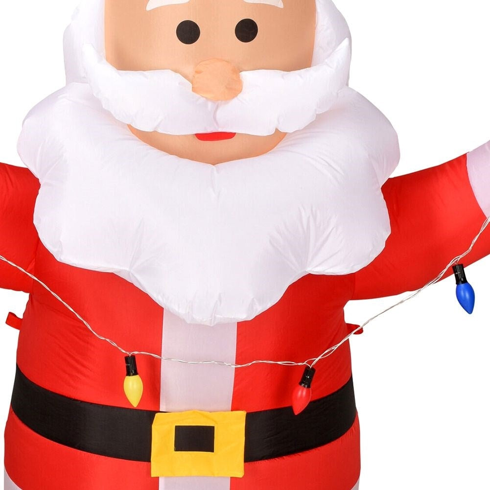 Inflatable Santa Claus with LED, for indoor and outdoor use