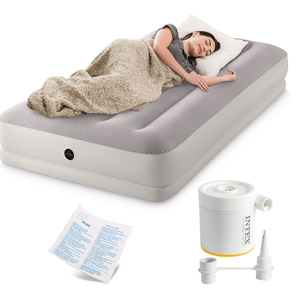 Inflatable Single Mattress with USB Pump, 191x99x30 cm