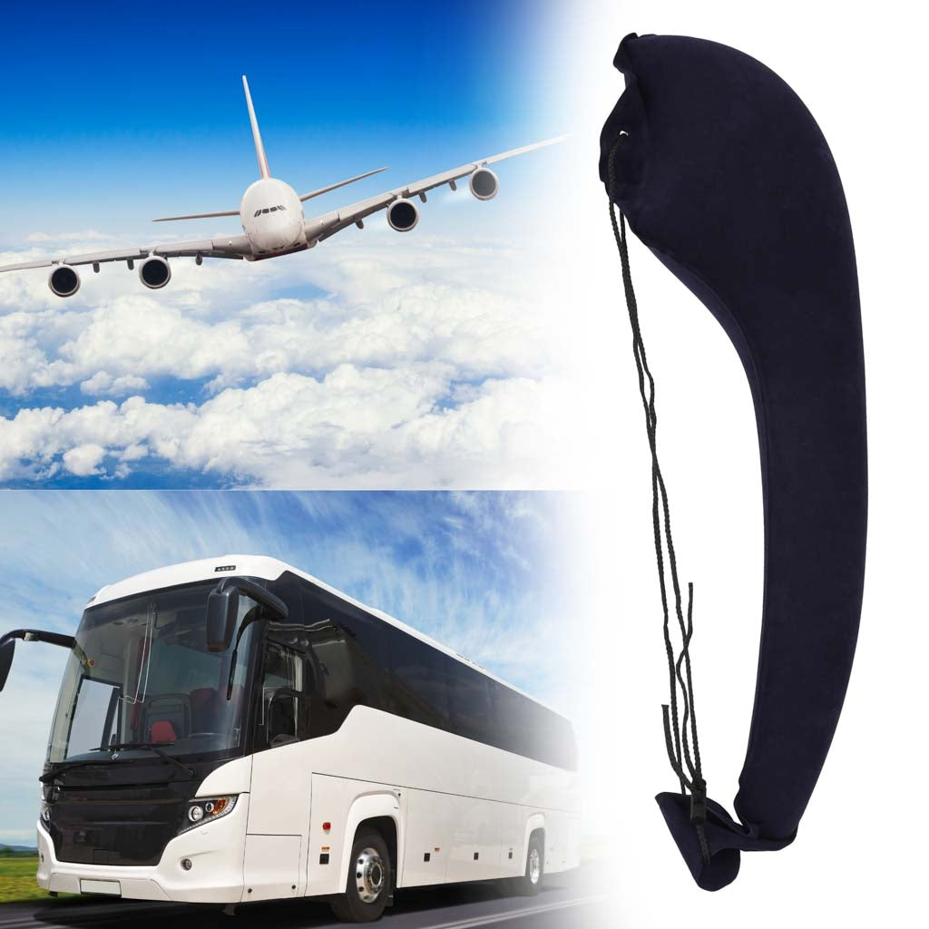 Inflatable Travel Pillow with Clip-On Attachment