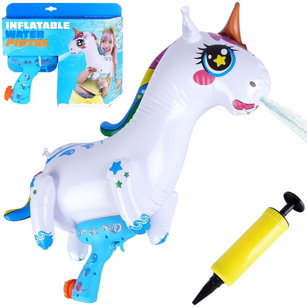 Inflatable Unicorn Water Gun for Summer Play