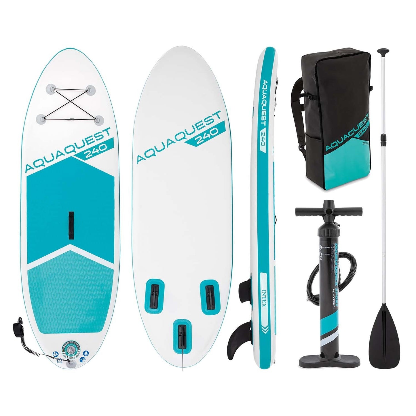 Inflatable Youth Paddle Board 244x76x13 cm
