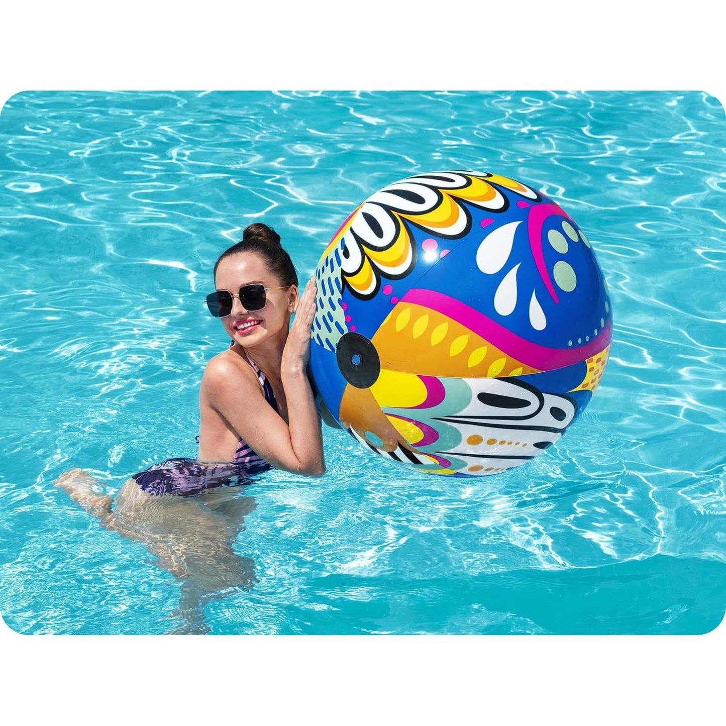Inflatable beach ball MULTICOLOR 91cm Bestway XXL
