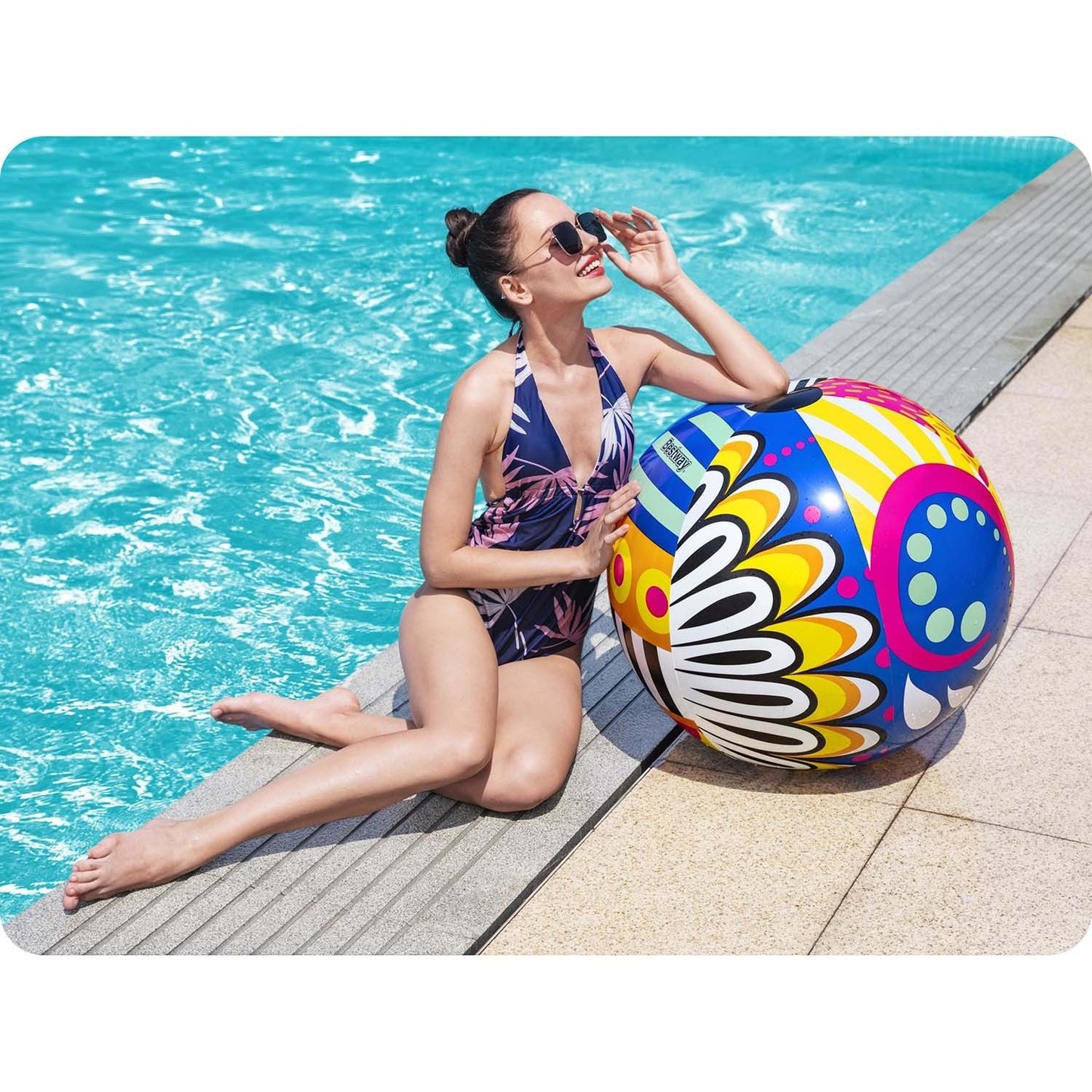Inflatable beach ball MULTICOLOR 91cm Bestway XXL