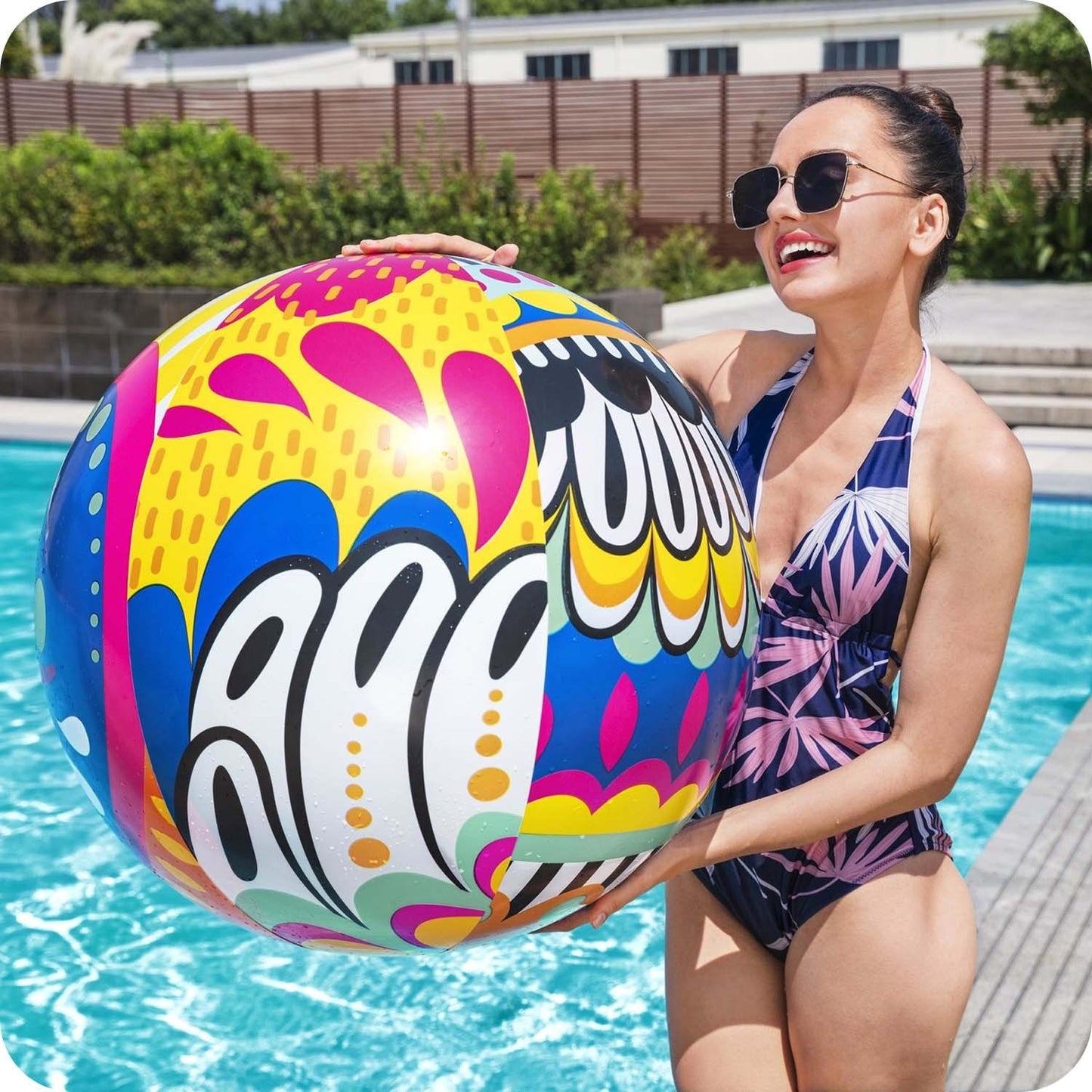 Inflatable beach ball MULTICOLOR 91cm Bestway XXL