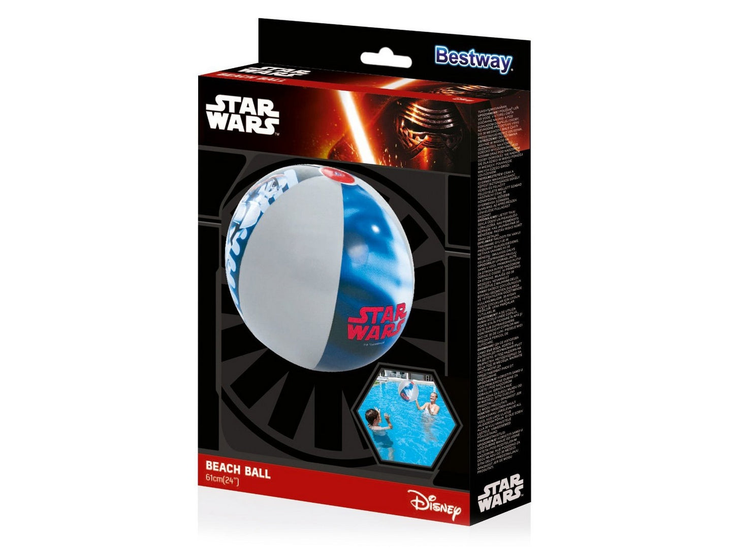 Inflatable beach ball Star Wars 61cm Star Wars Bestway 91204