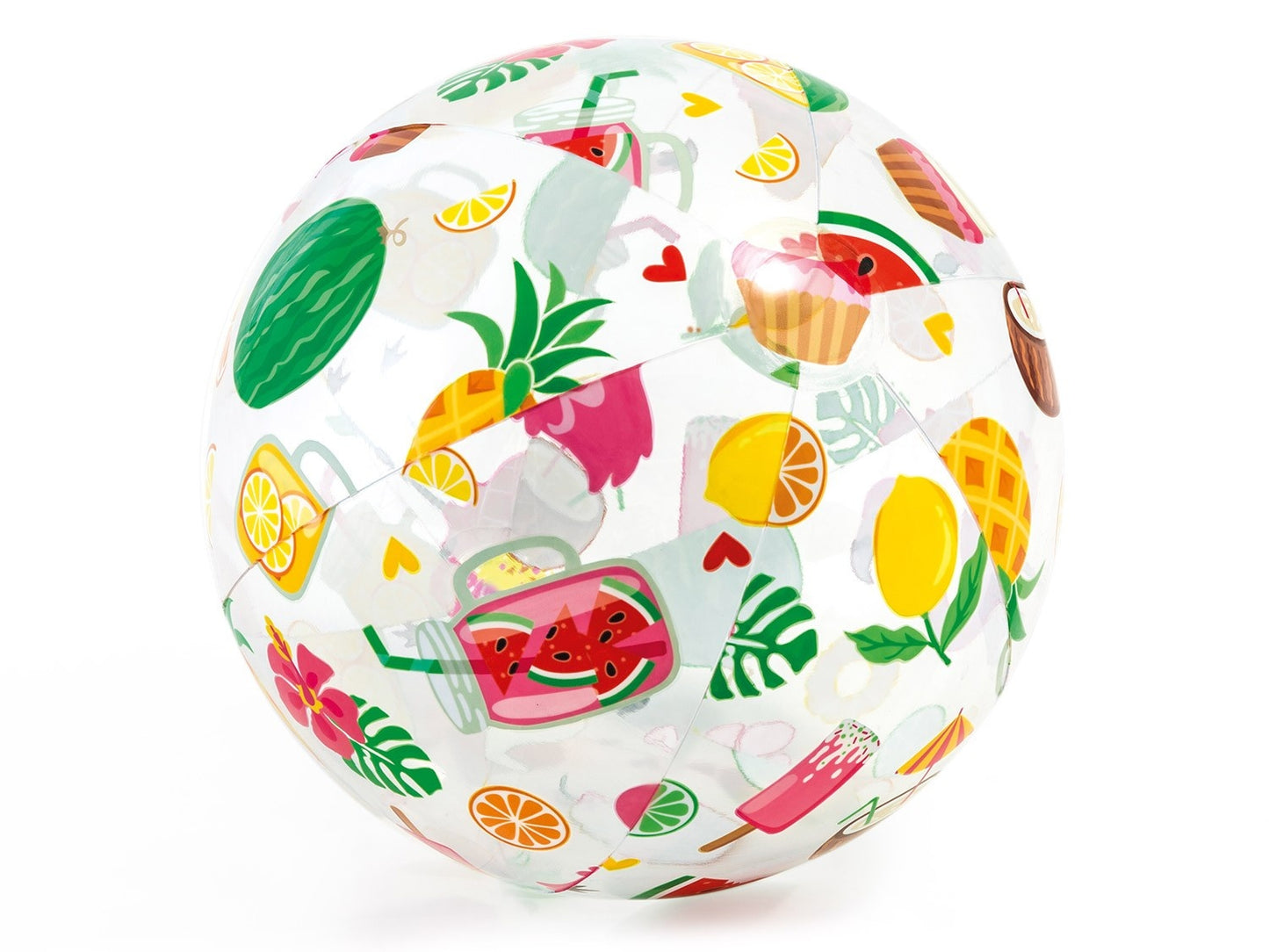 Inflatable beach ball with a 51 cm INTEX 59040 fish print