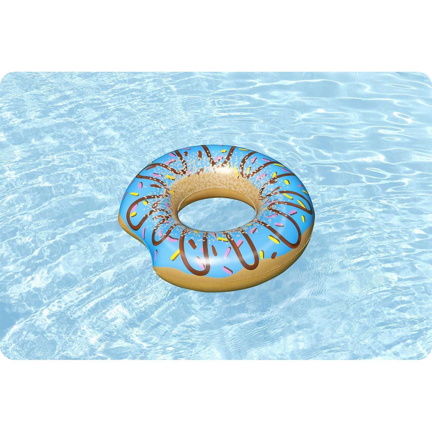 Inflatable beach ring for swimming blue Donut 107cm BESTWAY
