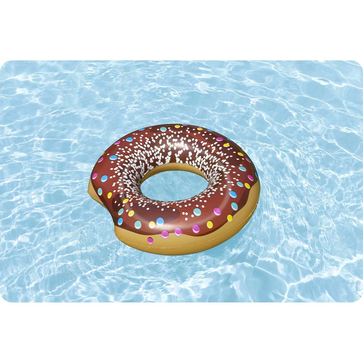 Inflatable beach ring for swimming brown Donut 107cm BESTWAY
