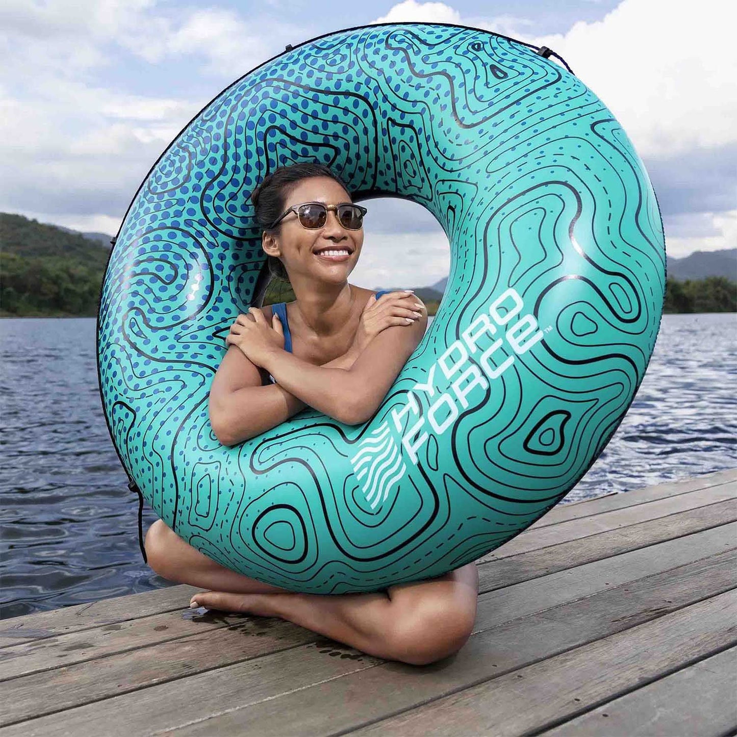 Inflatable beach ring for swimming water 106cm BESTWAY