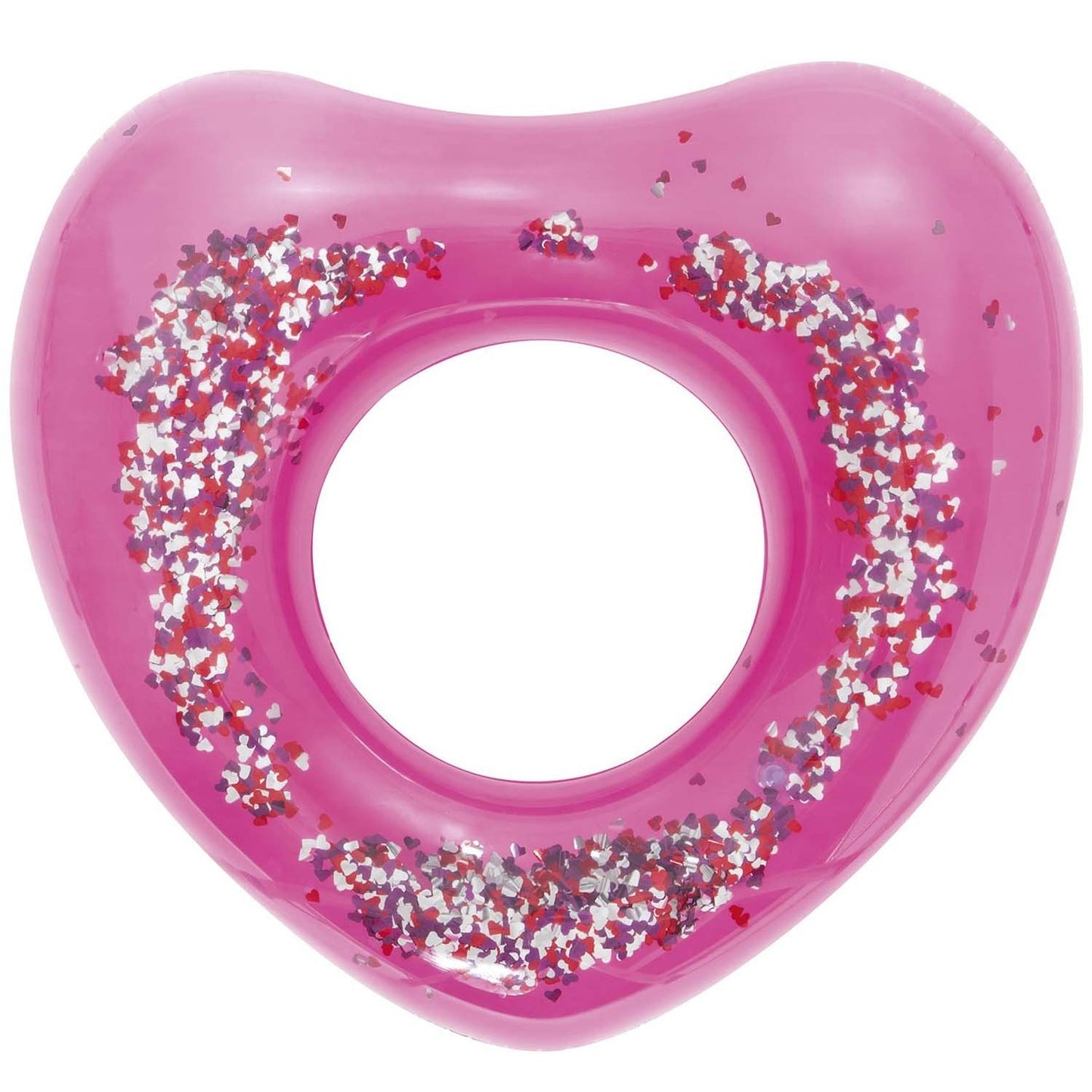 Inflatable beach swimming ring 91cm Bestway 36141 pink heart