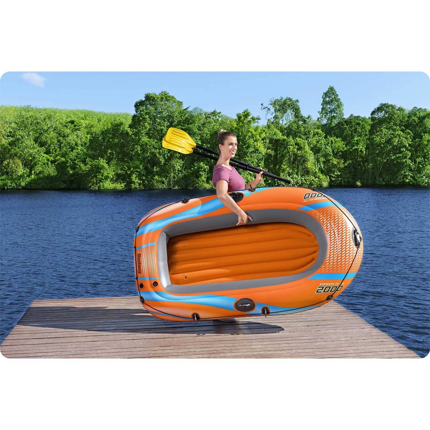 Inflatable boat KONDOR 2000 196 x 106 cm Bestway 61141