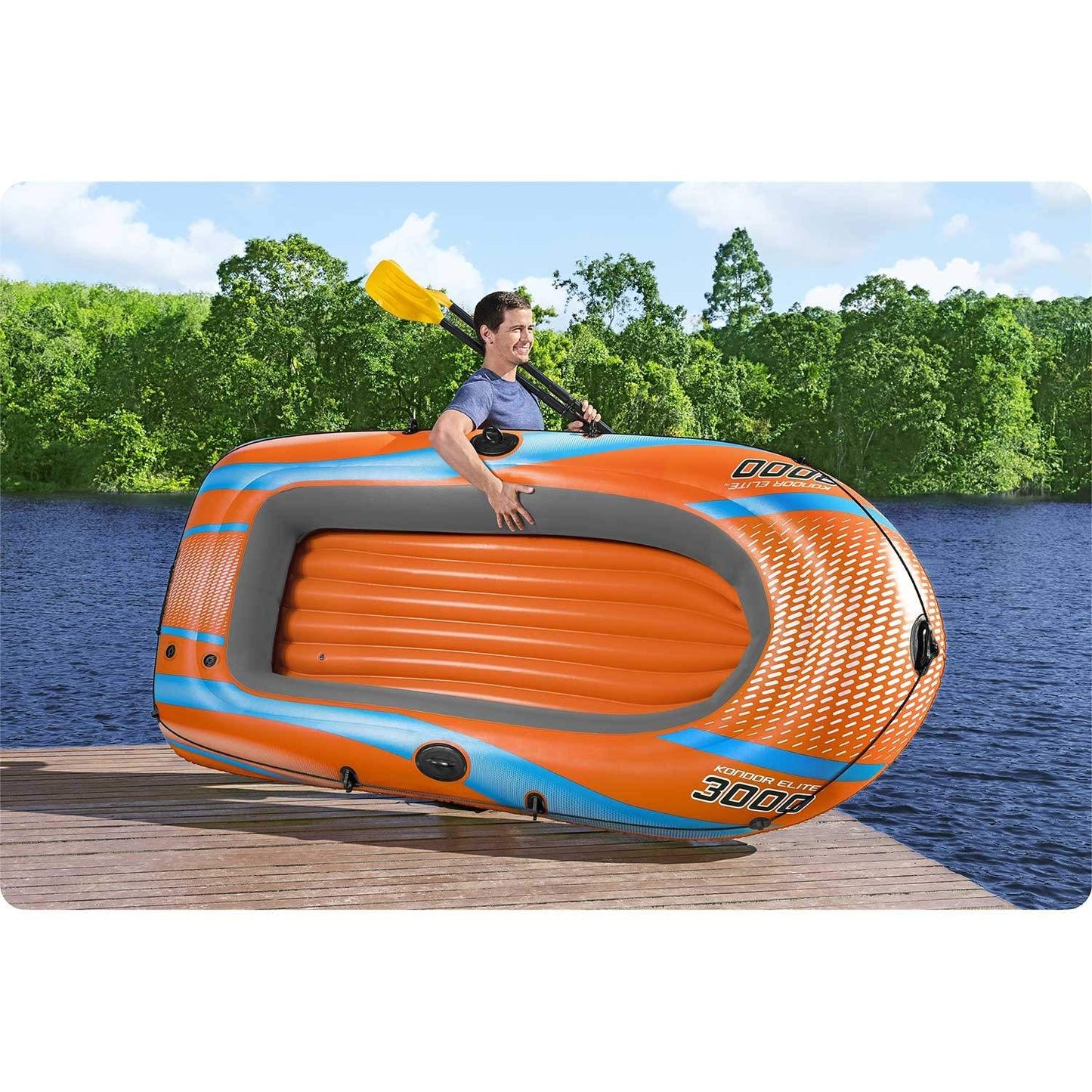 Inflatable boat KONDOR 3000 246 x 122 cm Bestway 61145