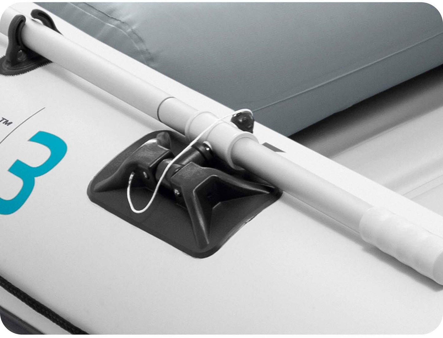 Inflatable boat Mariner 3 for 3 persons paddles pump fishing rod holders and motor mount INTEX 68373