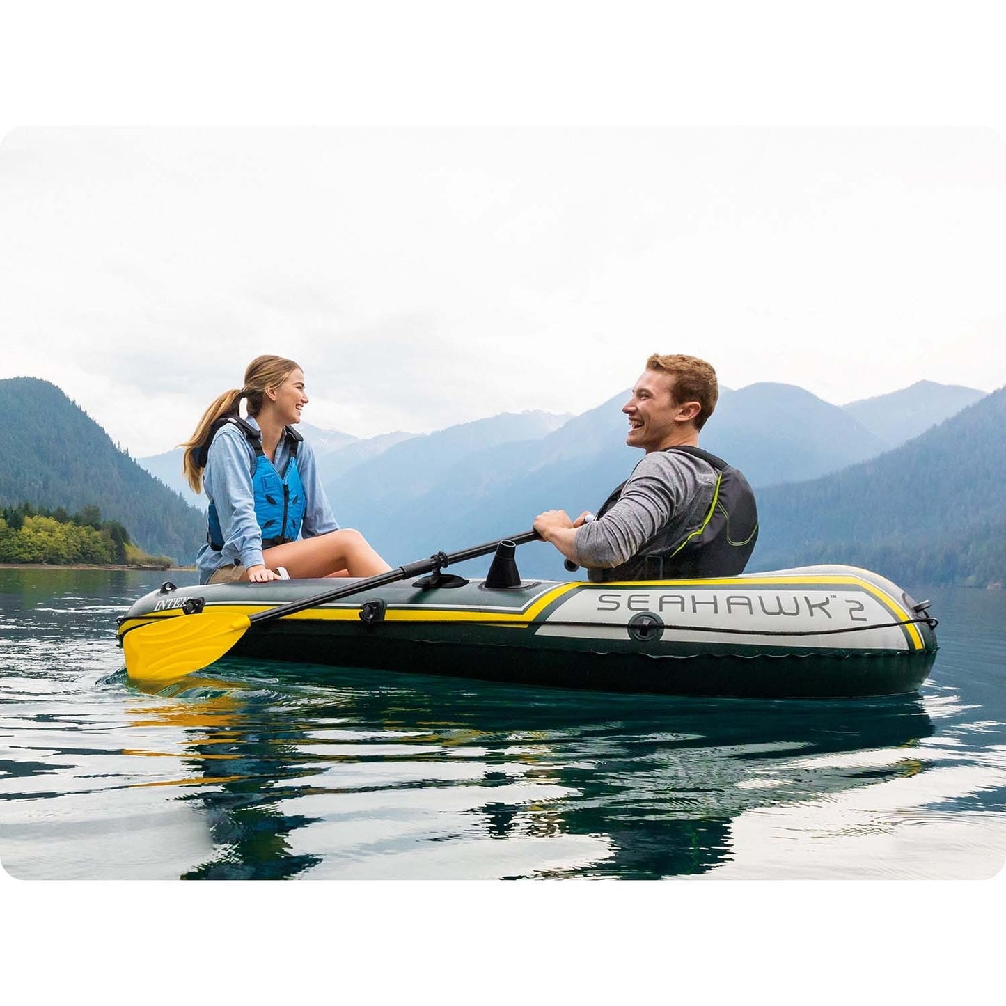 Inflatable boat Seahawk 2 Set 236 x 114 x 41 cm INTEX 68347