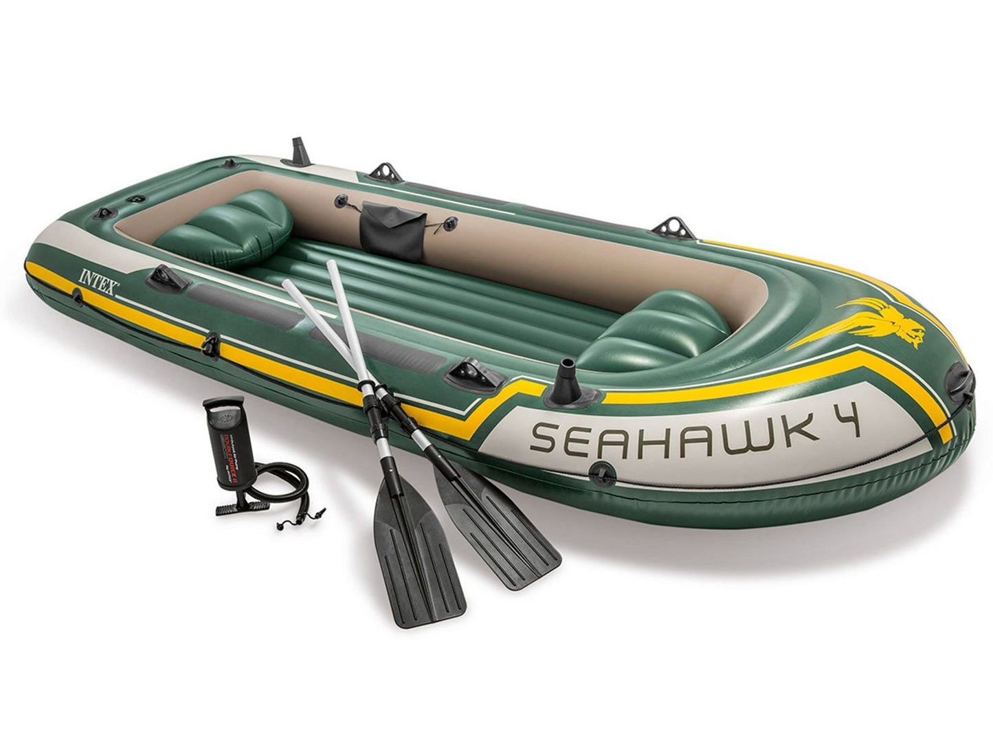 Inflatable boat Seahawk 4 Set 351 x 145 x 48 cm INTEX 68351