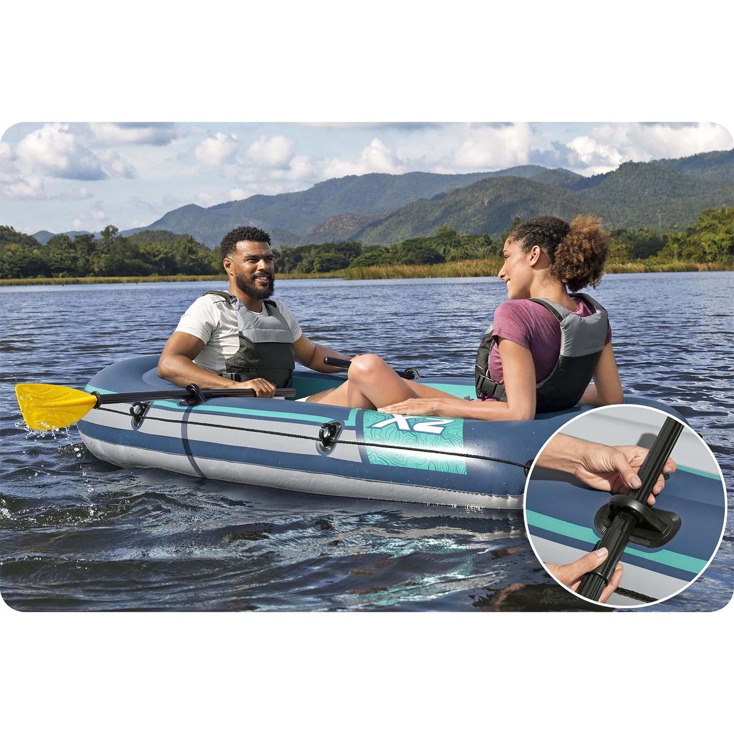 Inflatable boat Trek X2 Raft 232 x 118 cm Bestway 61153