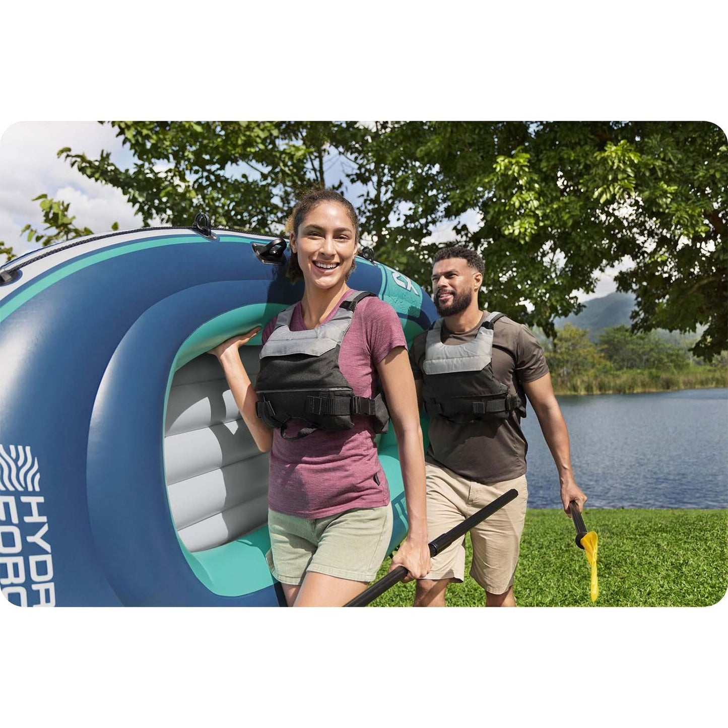 Inflatable boat Trek X2 Raft 232 x 118 cm Bestway 61153