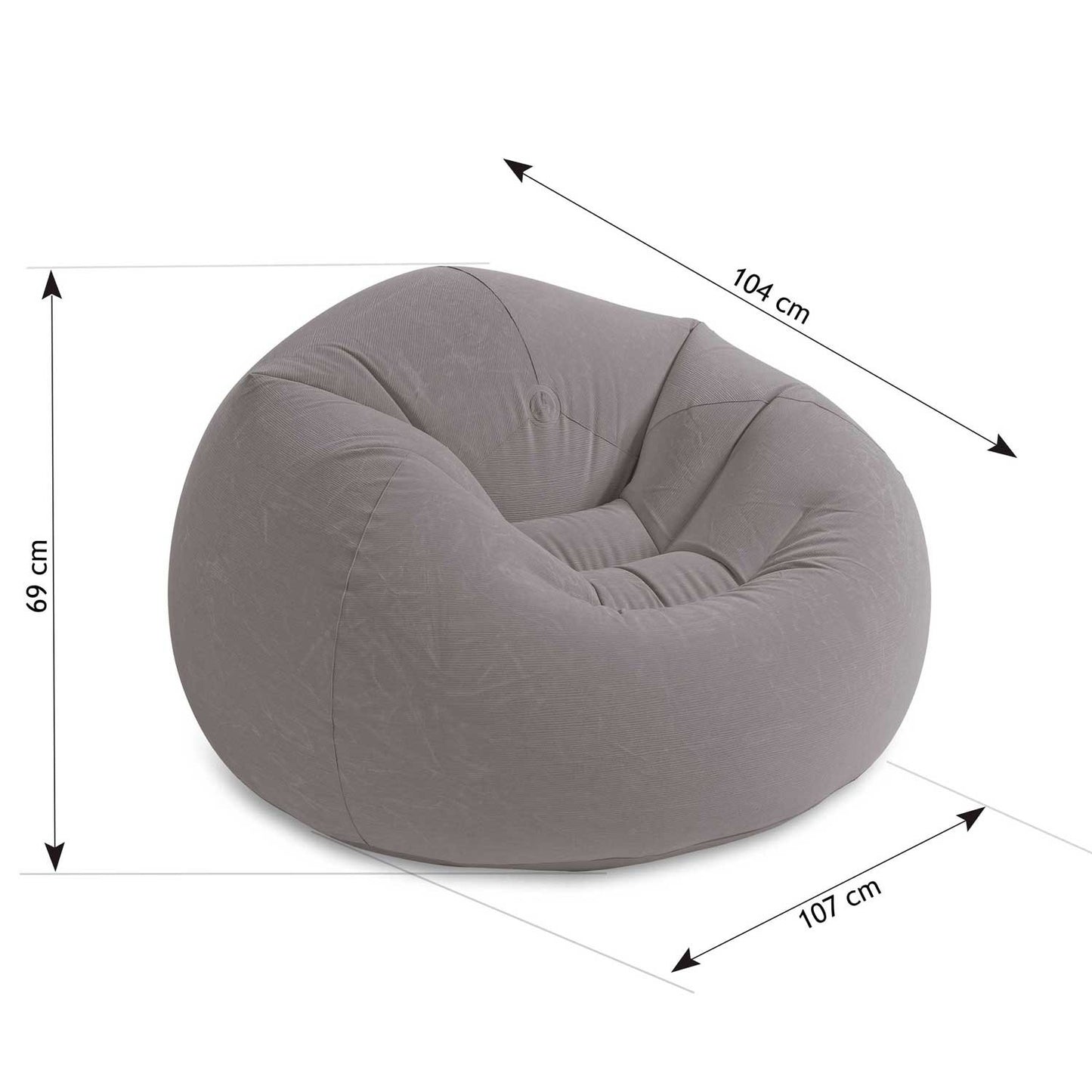 Inflatable chair, inflatable pouffe INTEX 68579