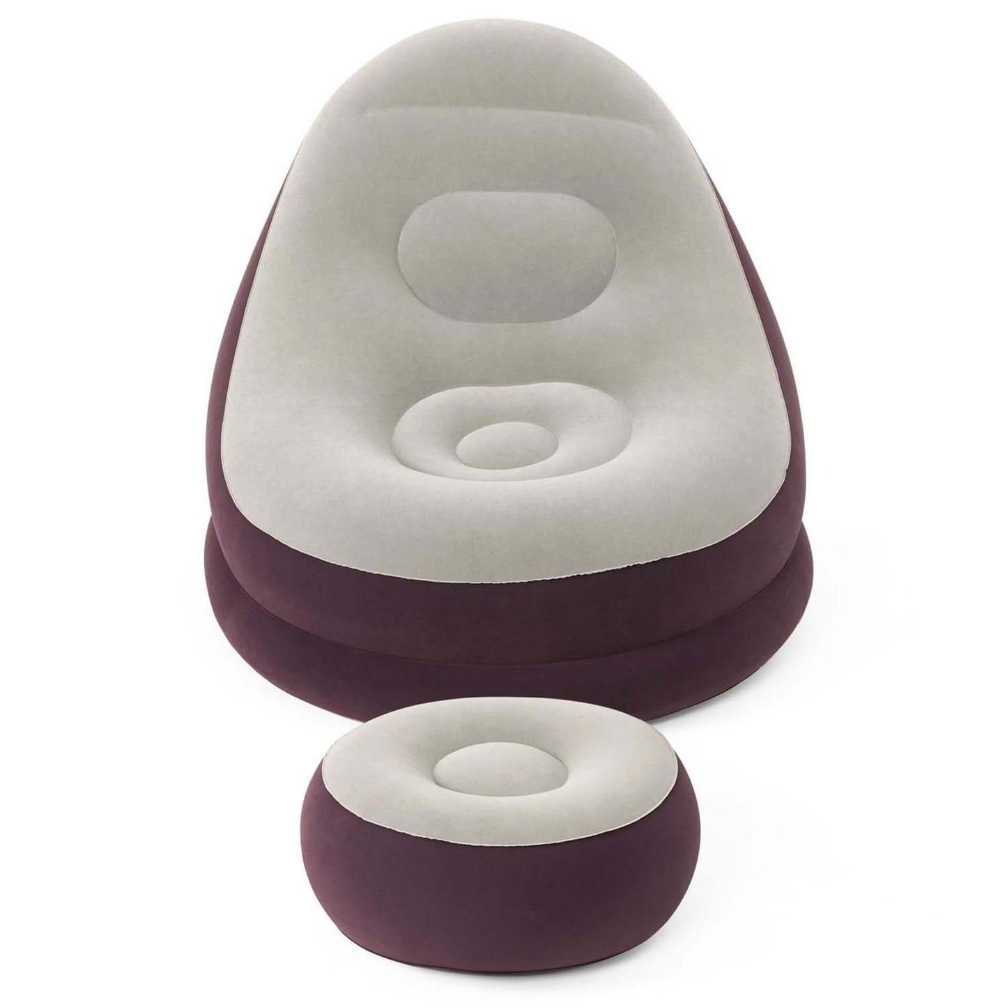 Inflatable chair with footrest 122 x 94 x 81 cm Bestway 75053 blue