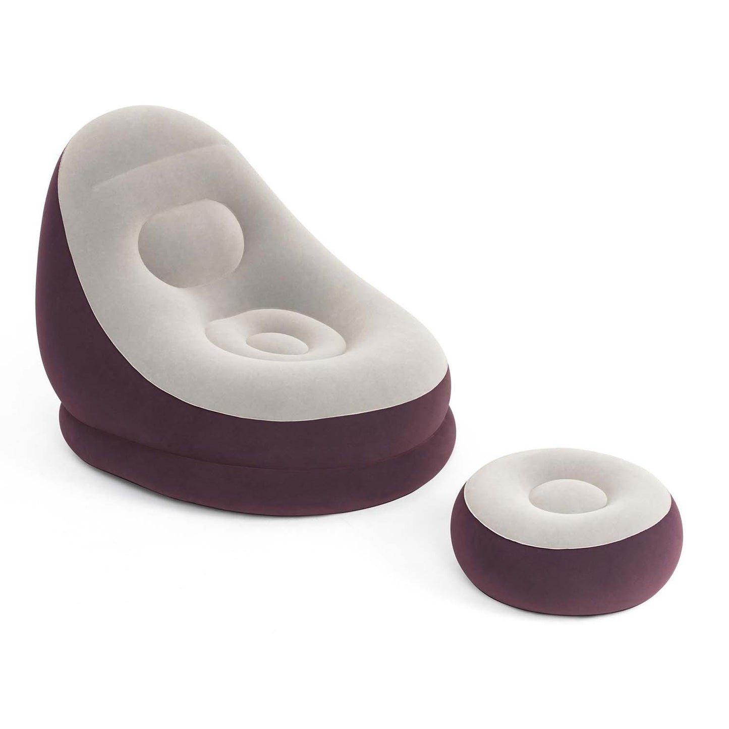 Inflatable chair with footrest 122 x 94 x 81 cm Bestway 75053 red