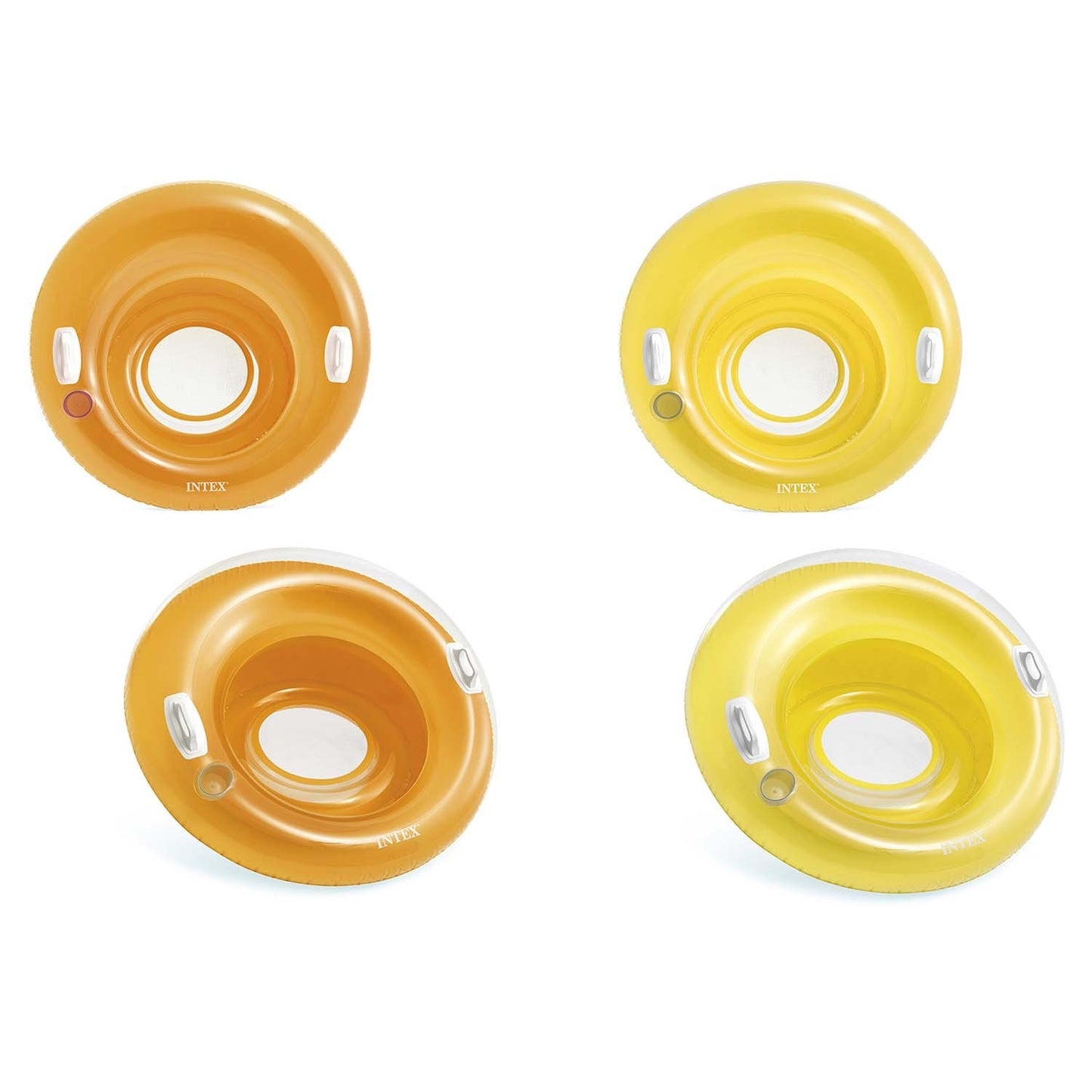 Inflatable chair with handles 119 cm INTEX 58883 yellow