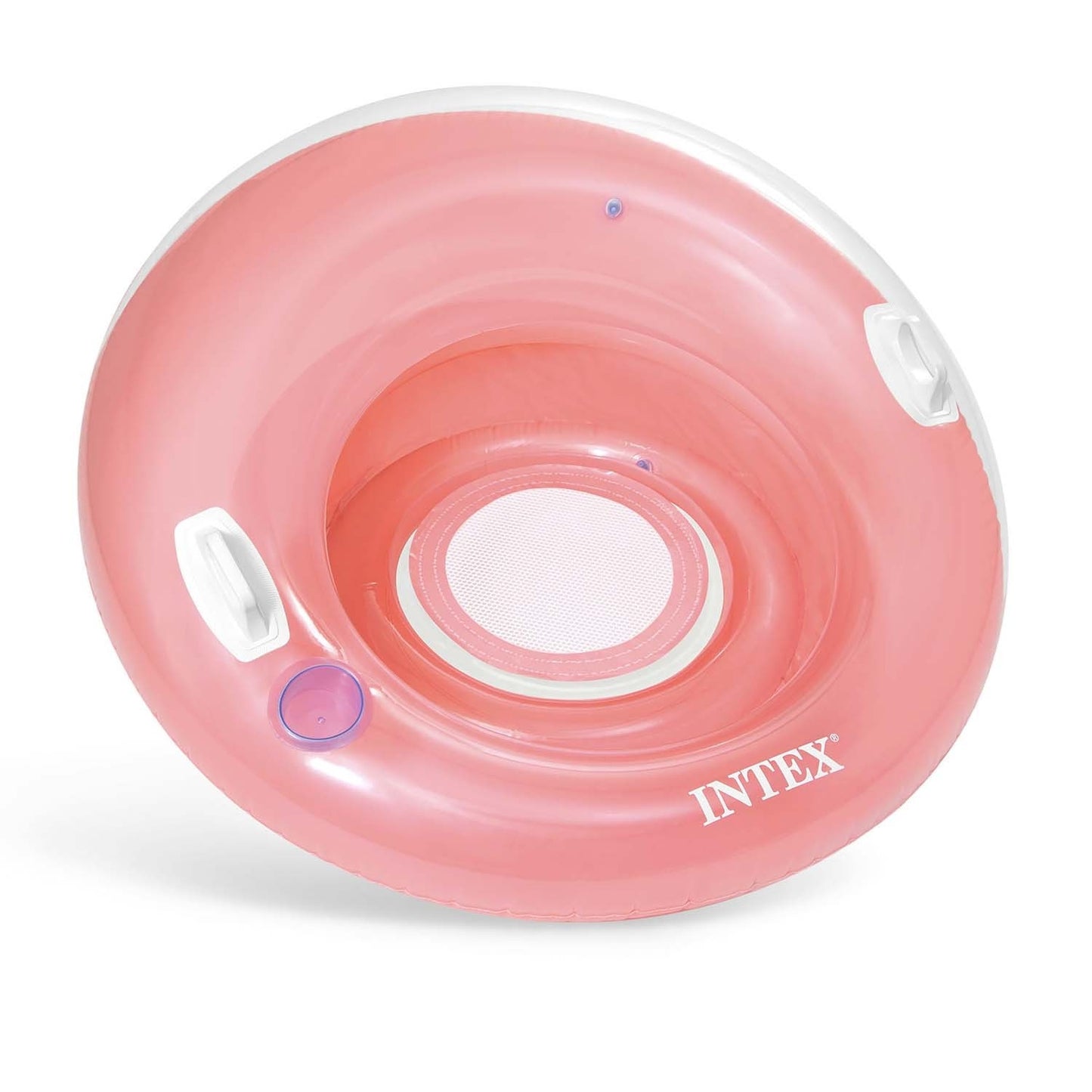 Inflatable chair with handles, pink, 119 cm, INTEX 58883