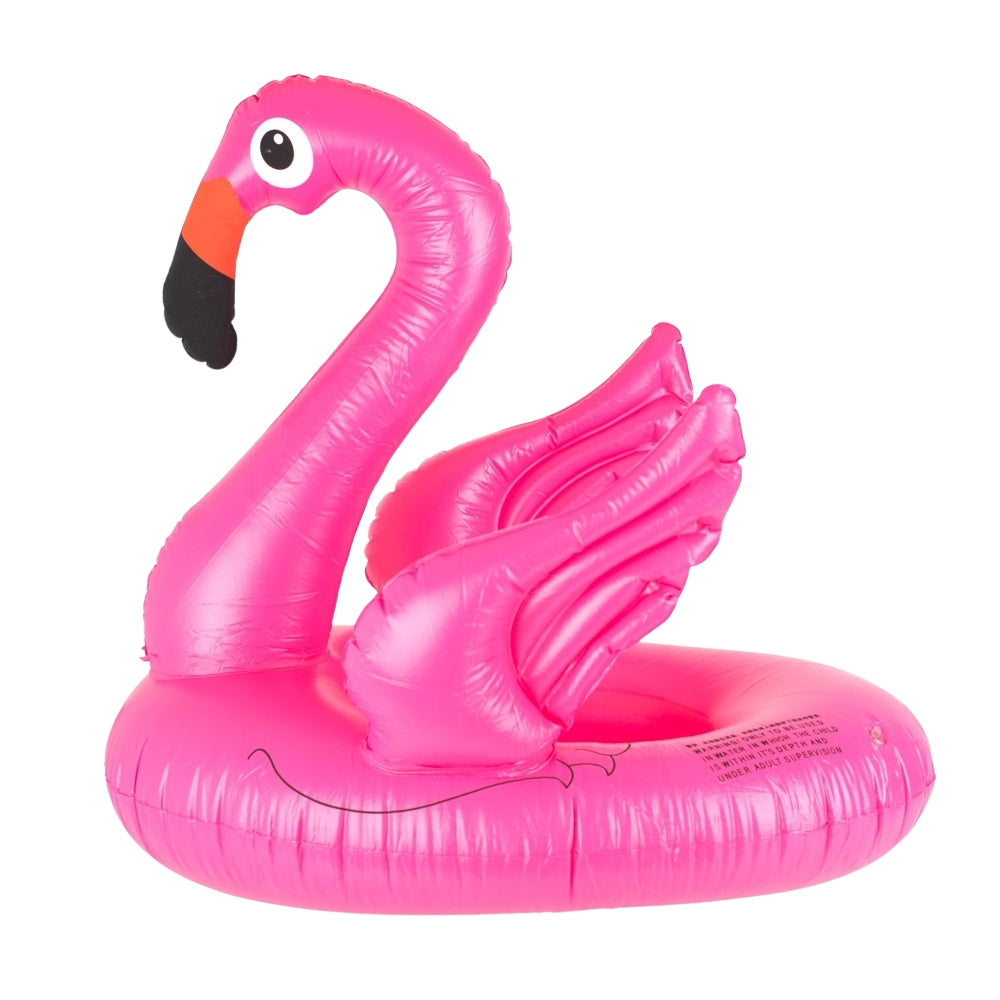 Inflatable children's pontoon wheel flamingo
