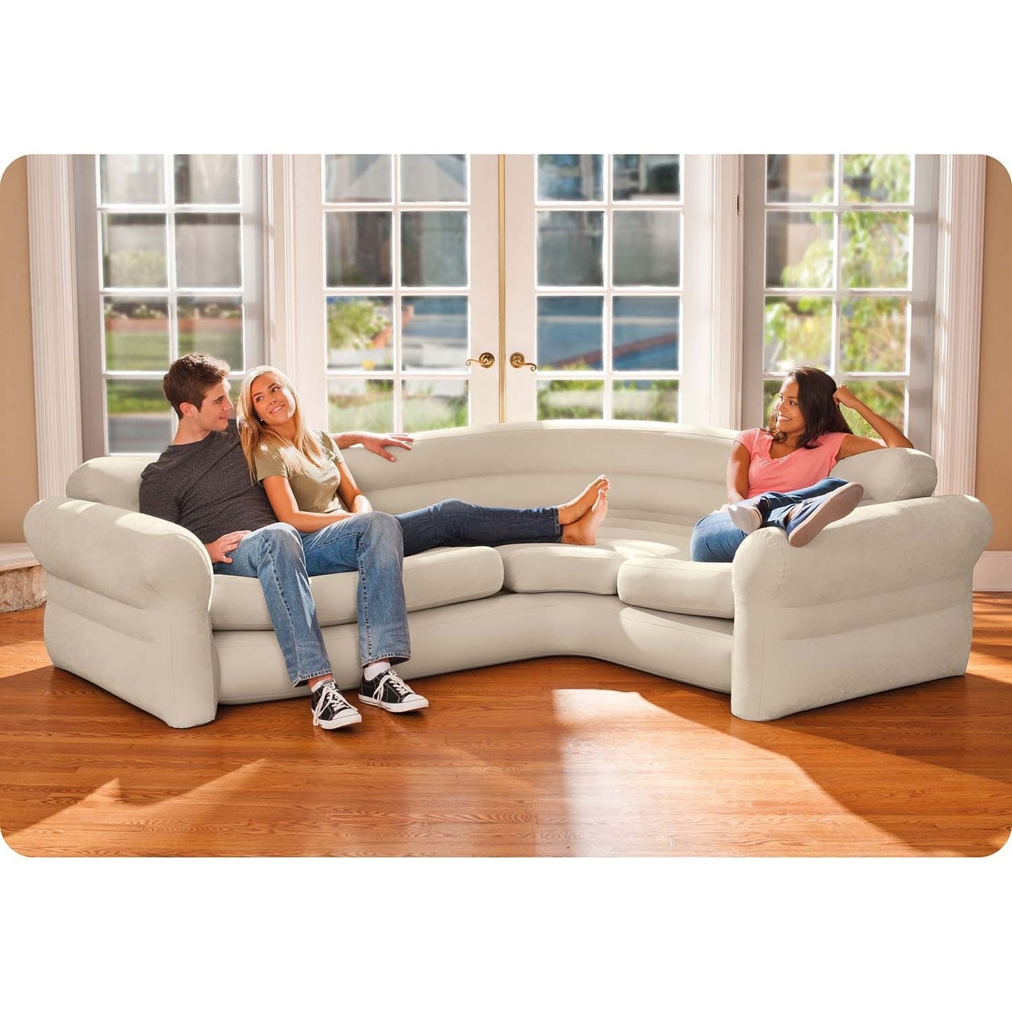 Inflatable corner sofa 257 x 203 x 76 cm INTEX 68575-66640