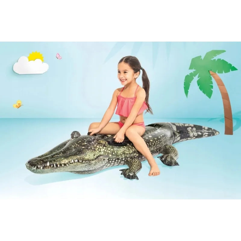 Inflatable crocodile swimming mattress 171 cm INTEX 57551