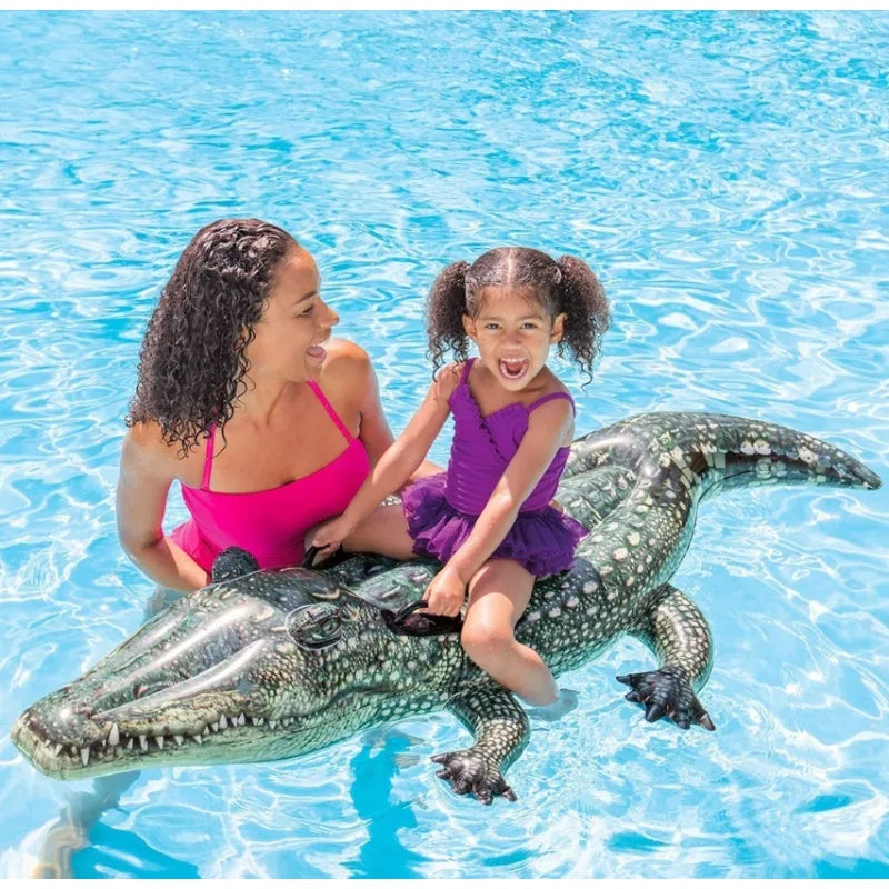 Inflatable crocodile swimming mattress 171 cm INTEX 57551