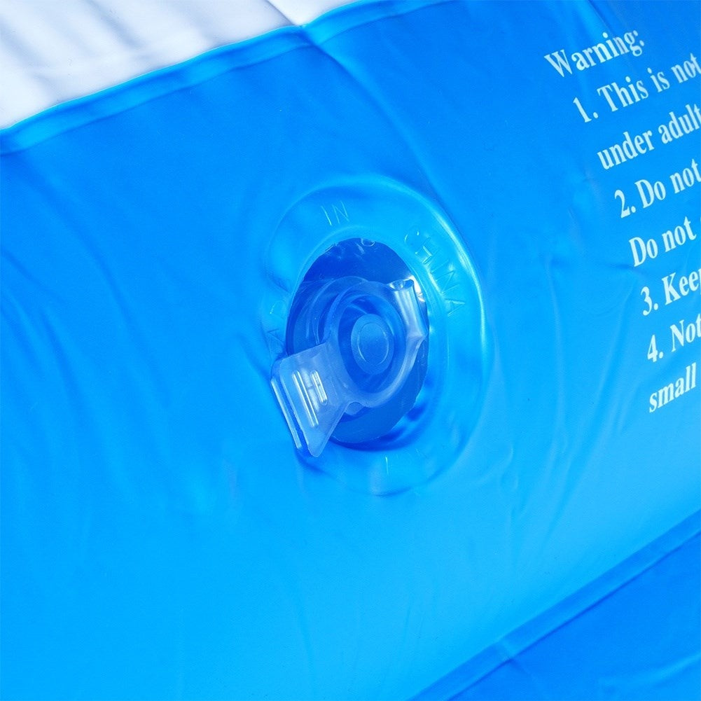 Inflatable family pool with three rings for cooling off and playing