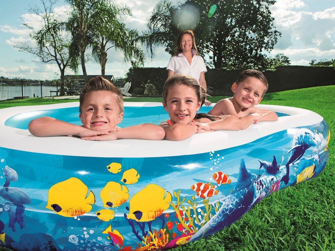 Inflatable fish pool 262 x 157 x 46 cm Bestway 54118