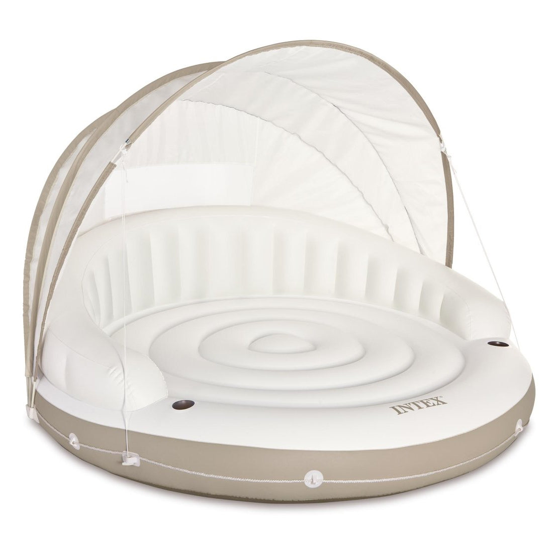 Inflatable island with canopy inflatable mattress 199x150cm INTEX 58292
