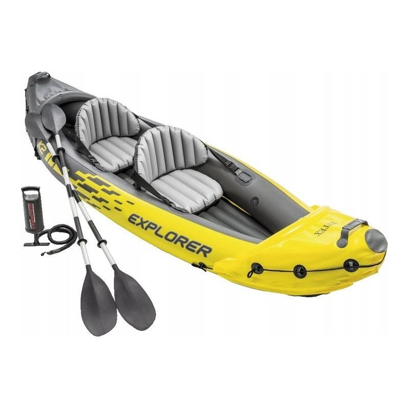 Inflatable kayak Explorer K2 for 2 persons paddles + pump INTEX 68307
