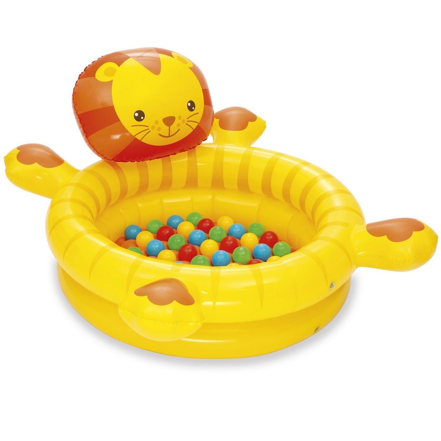 Inflatable lion paddling pool + balls 50 pcs Bestway
