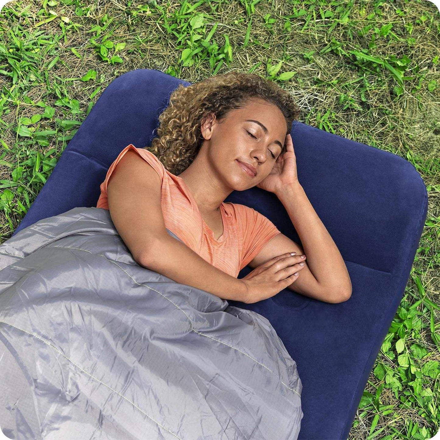 Inflatable mattress 185x76x22 cm with built-in foot pump Bestway 67223