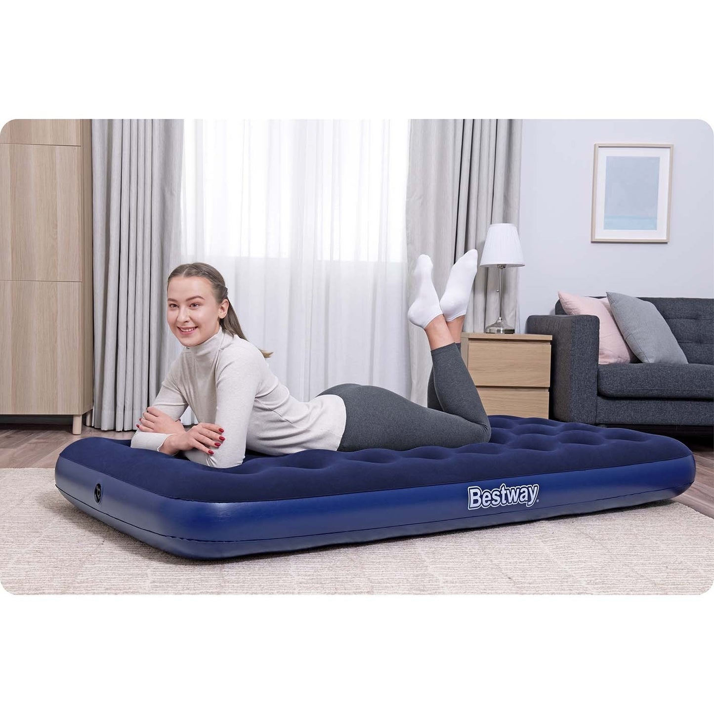 Inflatable mattress 188x99x22 cm single Bestway 67001