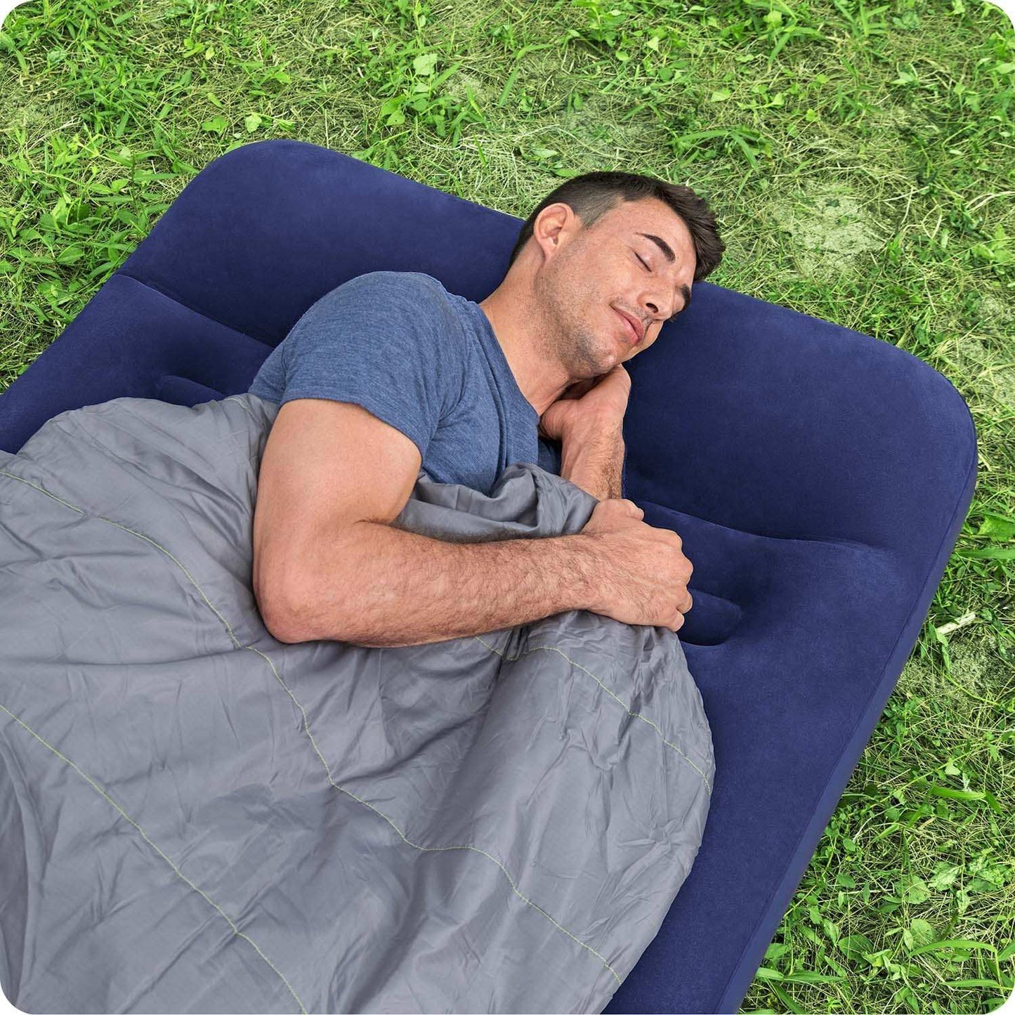 Inflatable mattress 188x99x22 cm with built-in foot pump Bestway 67224