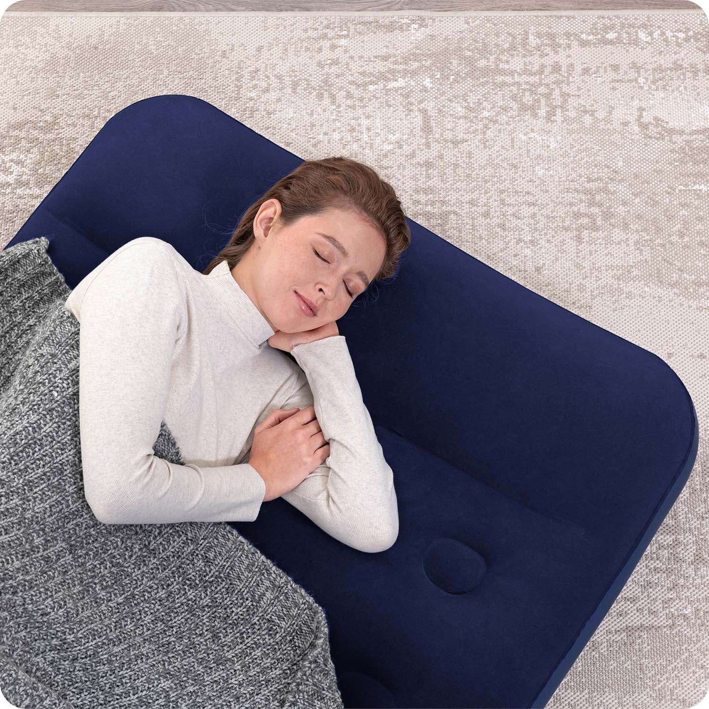 Inflatable mattress 188x99x22 cm with built-in foot pump Bestway 67224