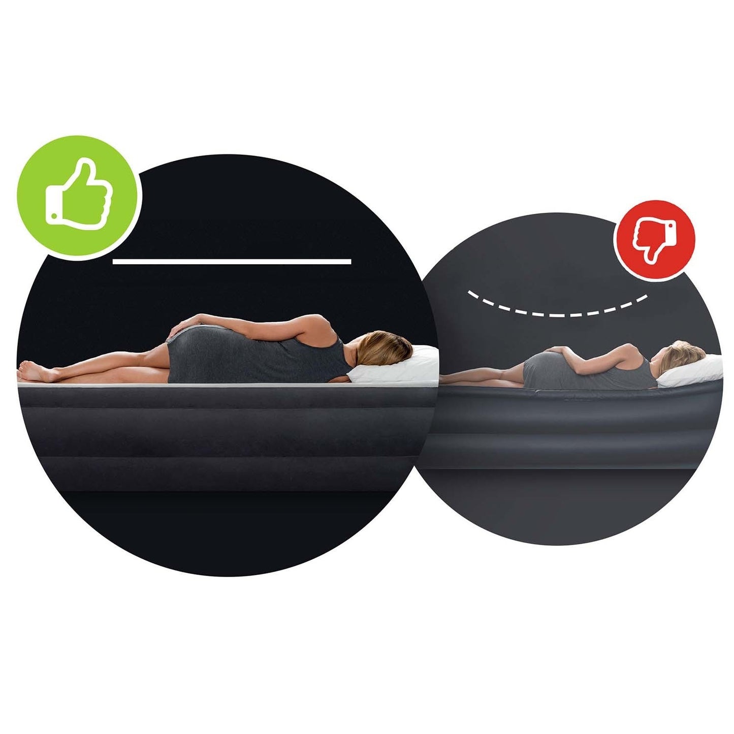 Inflatable mattress 189x72x20 cm single INTEX 67998
