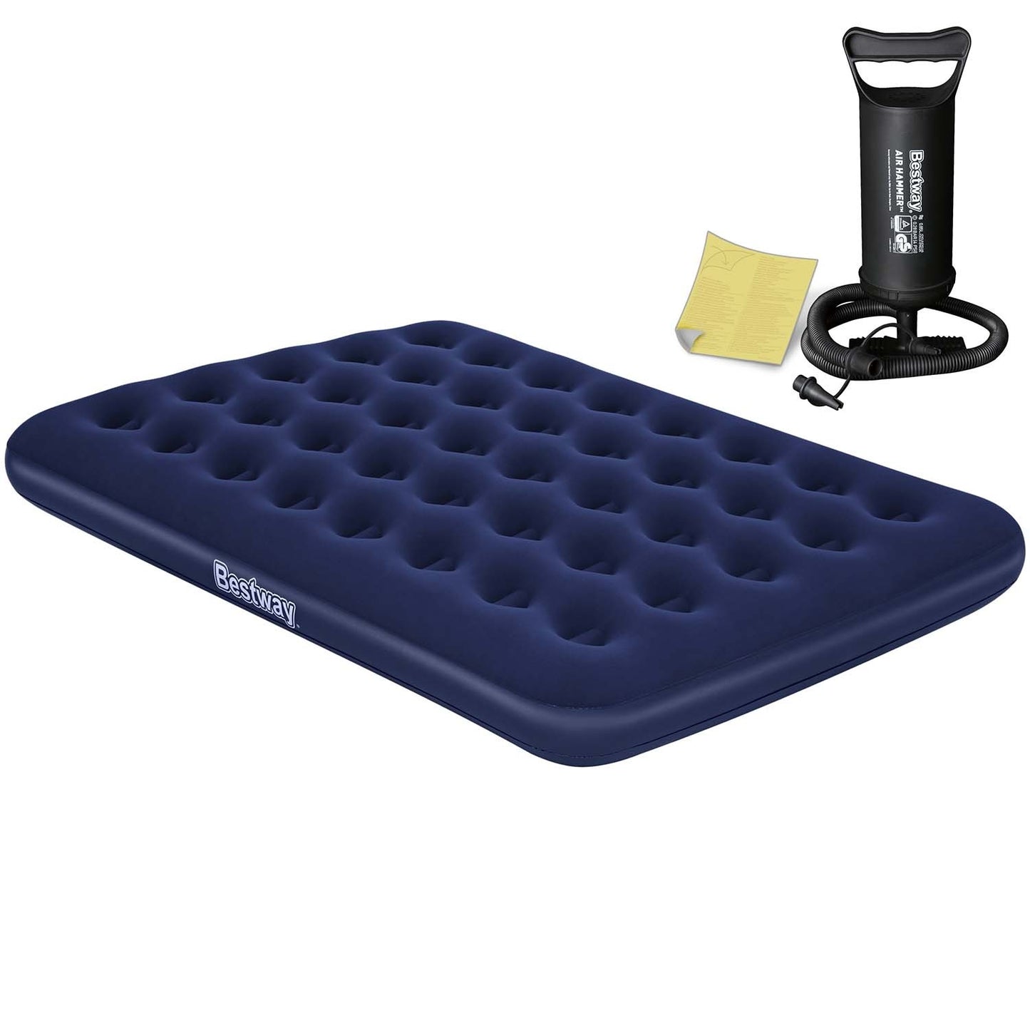 Inflatable mattress 191x132x22 cm with piston pump Bestway 67002