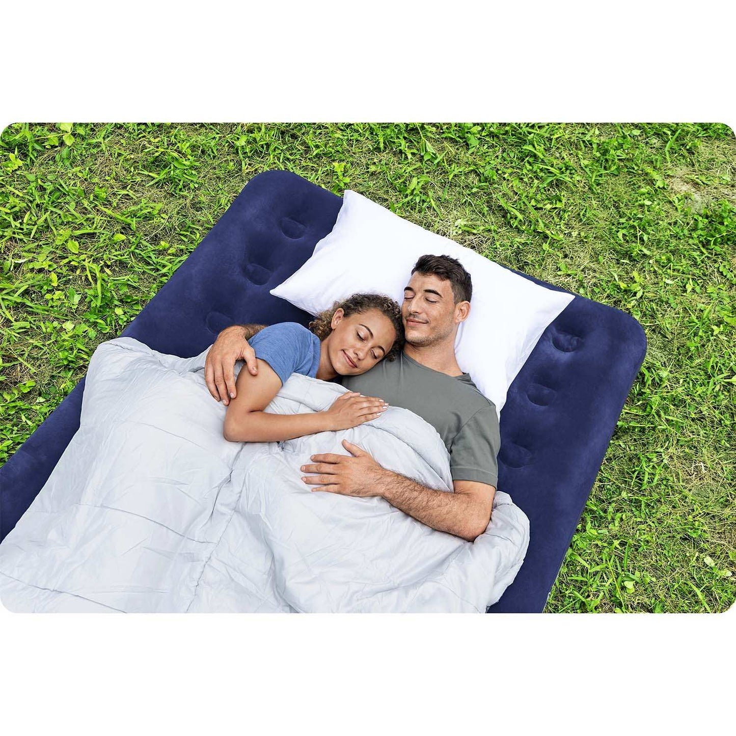 Inflatable mattress 191x132x22 cm with piston pump Bestway 67002